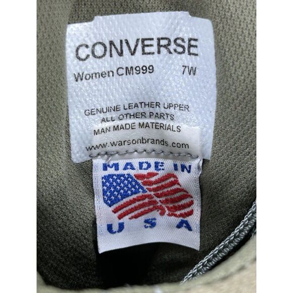 NEW Converse Green Leather Nylon Military Tactical Combat Boots Womens Size 7 - Picture 6 of 9
